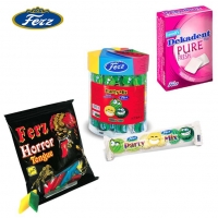 Different packages of chewing gum